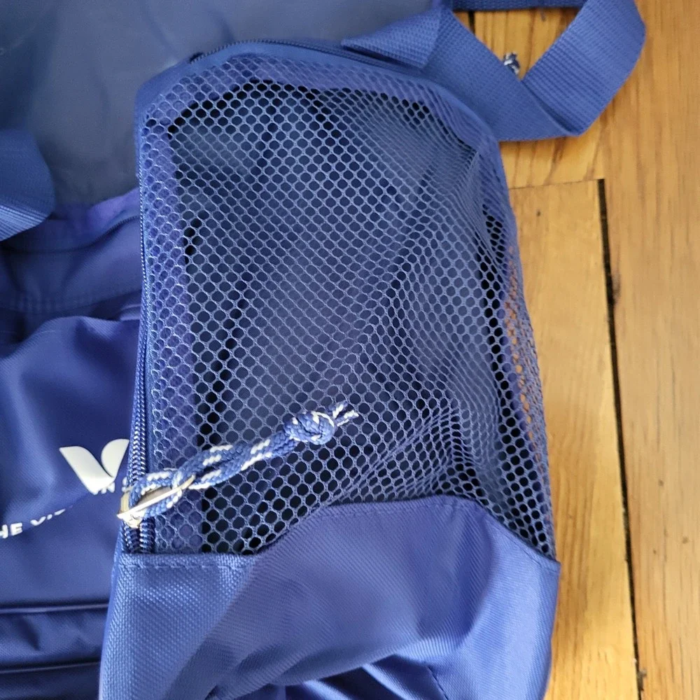 Vitamin Shoppe Duffle Gym Adjustable Strap Bag Blue Travel